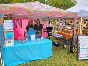 Booth set up for Chillicothe Halloween Festival to bedazzle