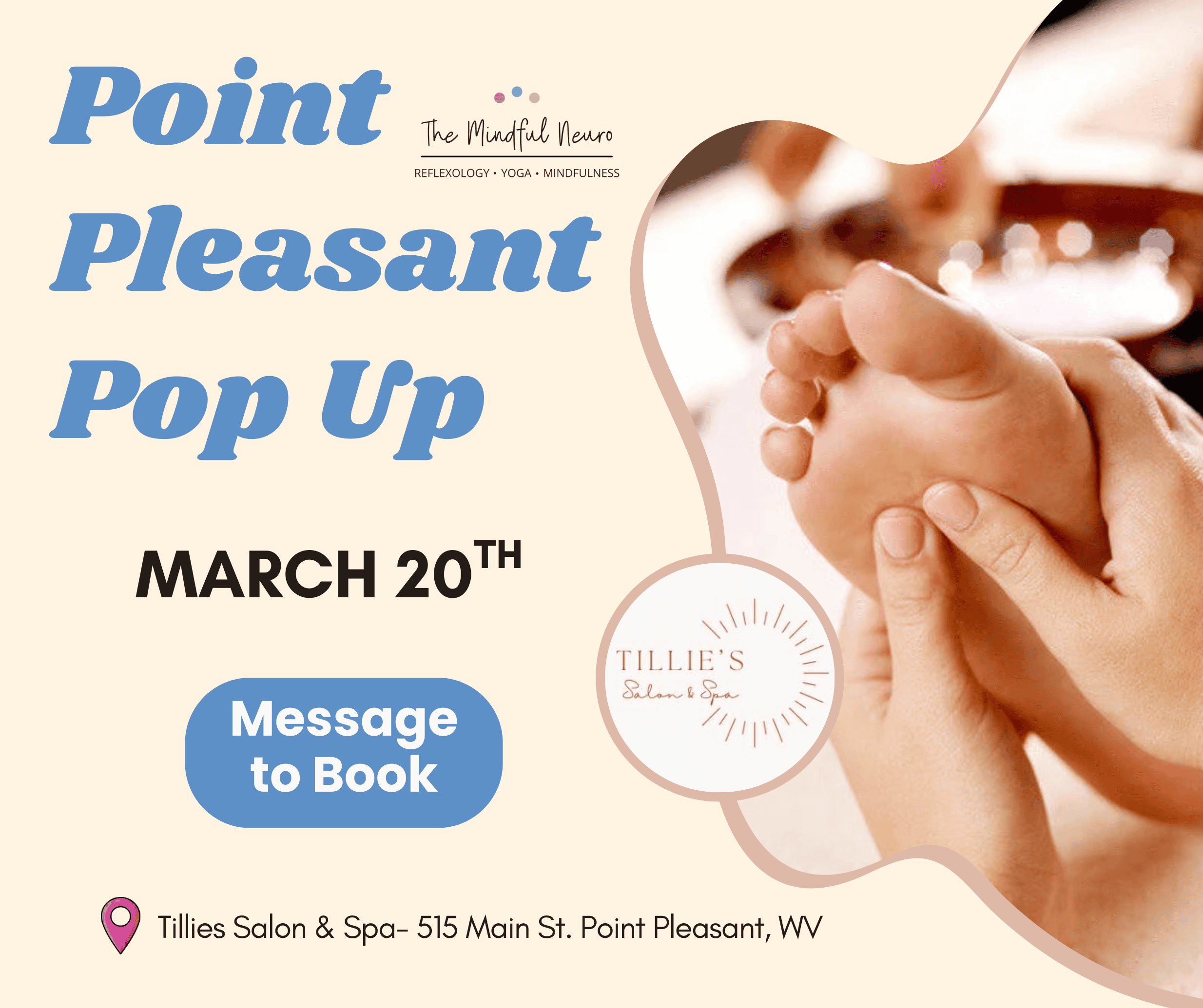 March Reflexology at Tillies